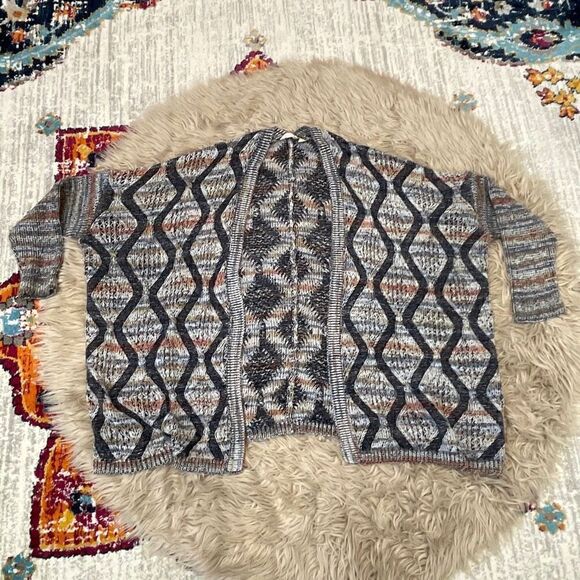 Soft surroundings wool oversized open cardigan - Picture 2 of 7